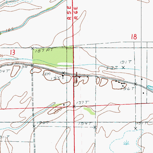 Topographic Map of Council School (historical), AR