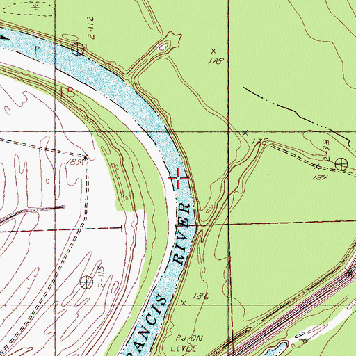 Topographic Map of Egg Bar, AR