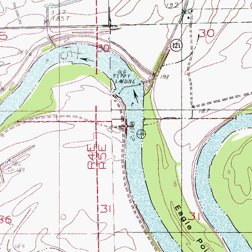 Topographic Map of Osborn Landing, AR
