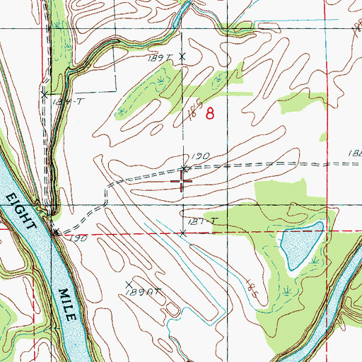 Topographic Map of Spencer Place, AR