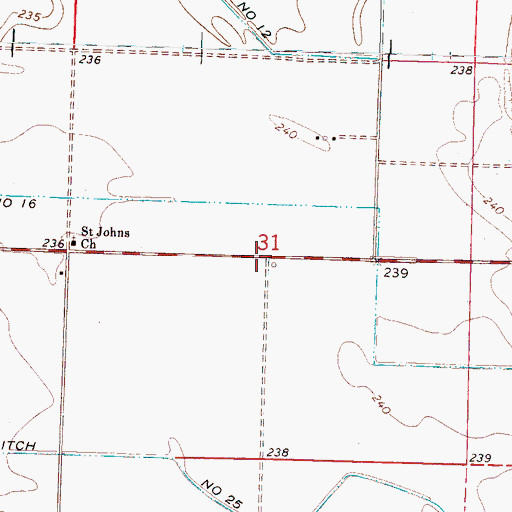 Topographic Map of Butler School (historical), AR