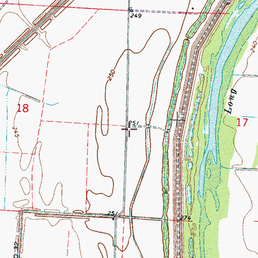 Topographic Map of Clear Lake School (historical), AR
