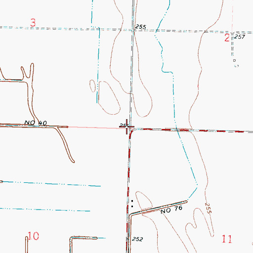 Topographic Map of Greenbrier School (historical), AR
