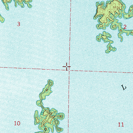 Topographic Map of Fir (historical), AR
