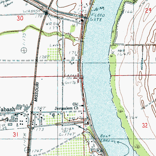 Topographic Map of Mount Olive Church (historical), AR