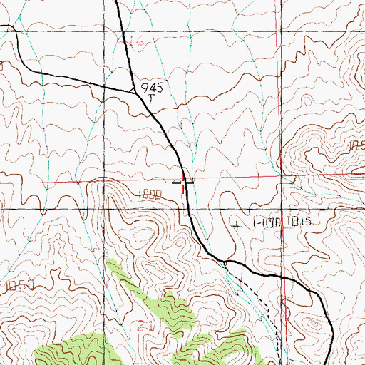 Topographic Map of Lime Kiln Canyon, AZ