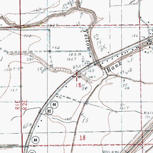 Topographic Map of Ratio School (historical), AR