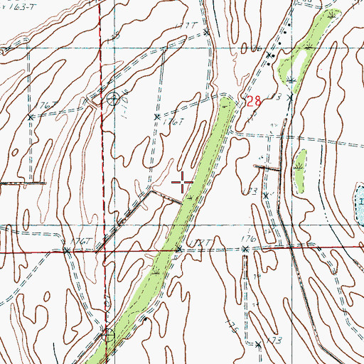 Topographic Map of Saint James Church (historical), AR