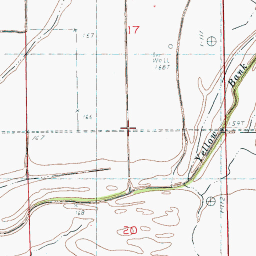 Topographic Map of Vanhook Church (historical), AR