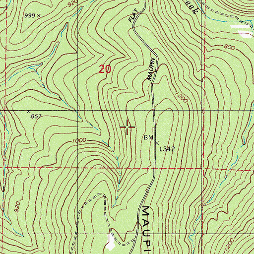 Topographic Map of Township of Allen (historical), AR