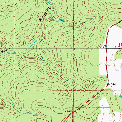 Topographic Map of Township of Independence (historical), AR