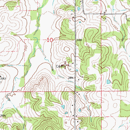 Topographic Map of Allen Church (historical), AR