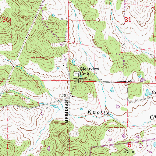 Topographic Map of Clearview Church of Christ (historical), AR