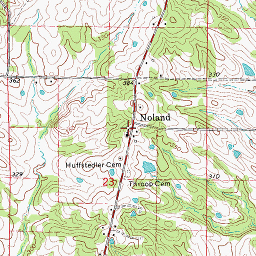 Topographic Map of Noland School (historical), AR