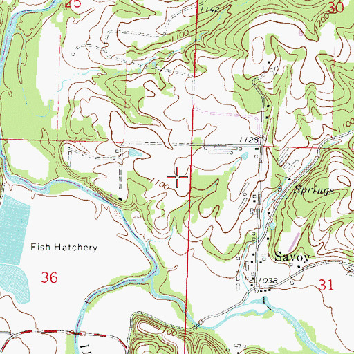 Topographic Map of Township of Wheeler (historical), AR