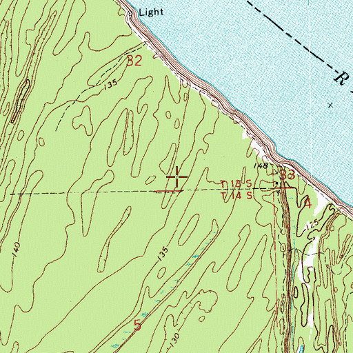 Topographic Map of Island Number 80, AR