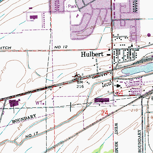 Topographic Map of Morning Star Church, AR