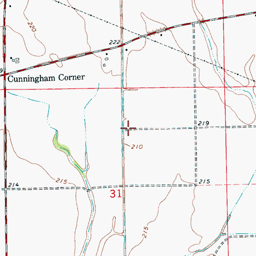 Topographic Map of Mount Olive Church (historical), AR