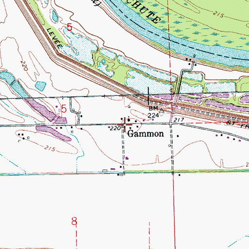 Topographic Map of New Zion Church (historical), AR