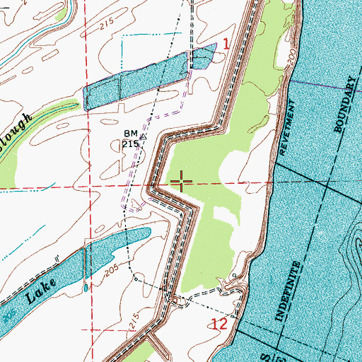Topographic Map of Wyanoke Crevasse, AR