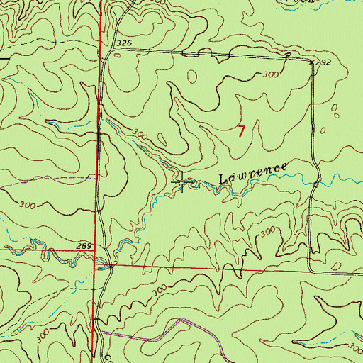 Topographic Map of Canada Creek, AR