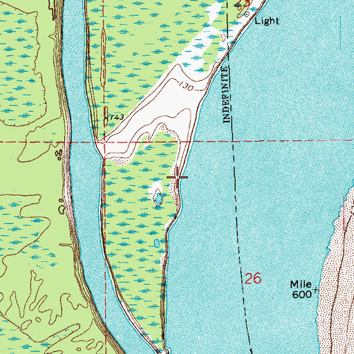 Topographic Map of Scrubgrass Bend Revetment, AR