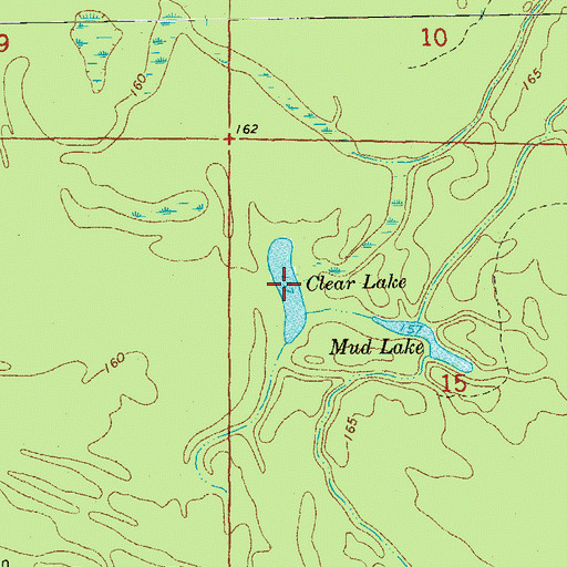 Topographic Map of Clear Lake, AR