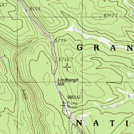 Topographic Map of Lindbergh Hill, AZ