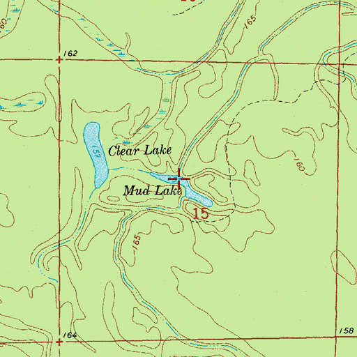 Topographic Map of Mud Lake, AR