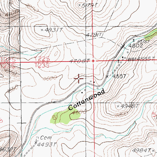 Topographic Map of Line V Seven Ranch, AZ