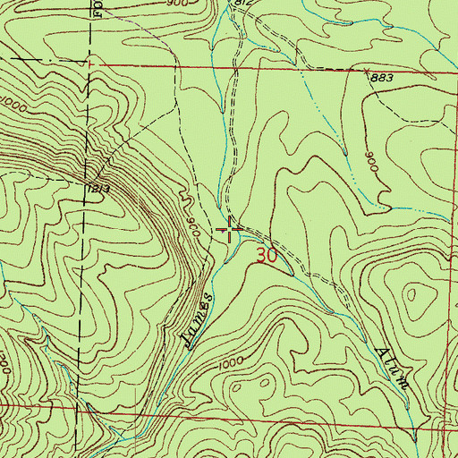 Topographic Map of Alum Fork, AR