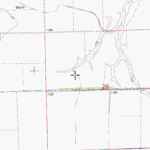 Topographic Map of Supervisor District 5, MS