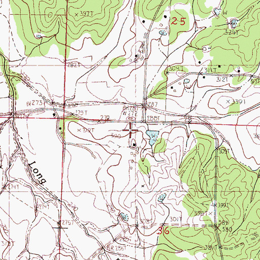 Topographic Map of Hatton (historical), MS