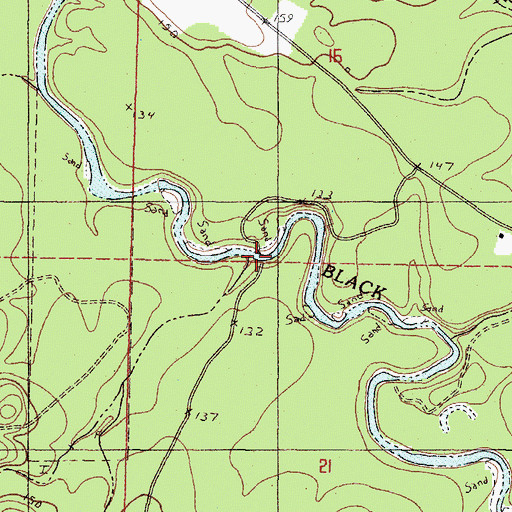 Topographic Map of Gay Ford, MS