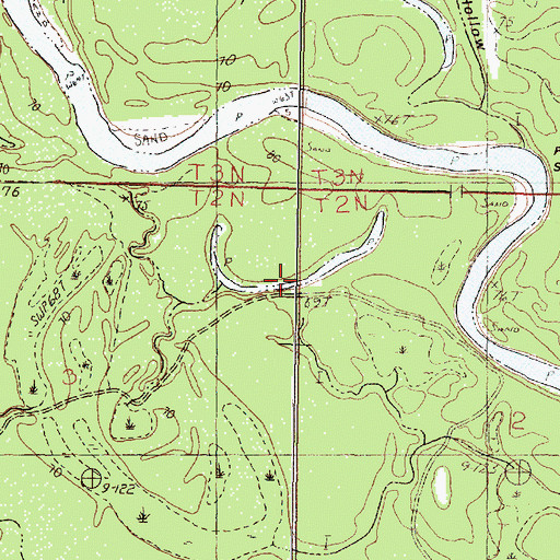 Topographic Map of Moffett Lake, MS