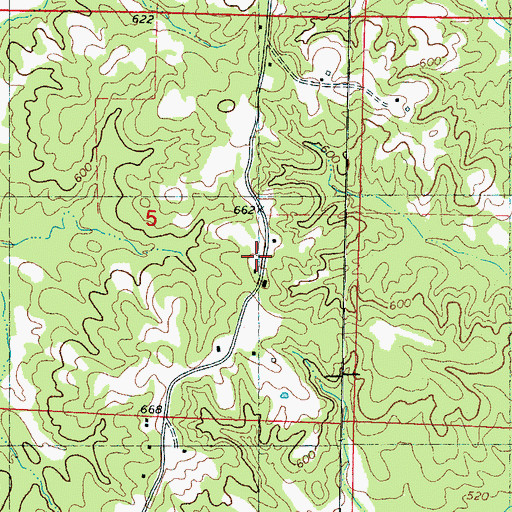 Topographic Map of Heathville (historical), MS