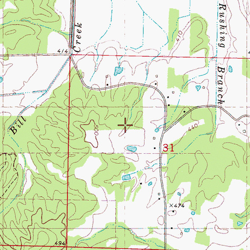 Topographic Map of Macedonia (historical), MS