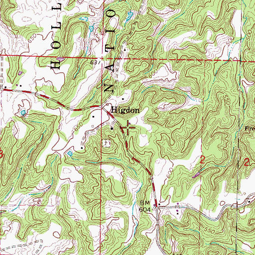 Topographic Map of Chewalla Church, MS