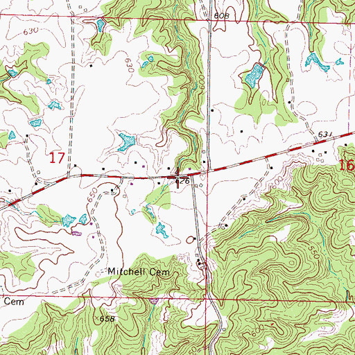 Topographic Map of Colbert (historical), MS