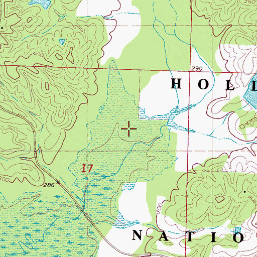 Topographic Map of Conrad (historical), MS