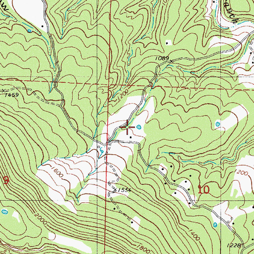 Topographic Map of Atkinson School, AR