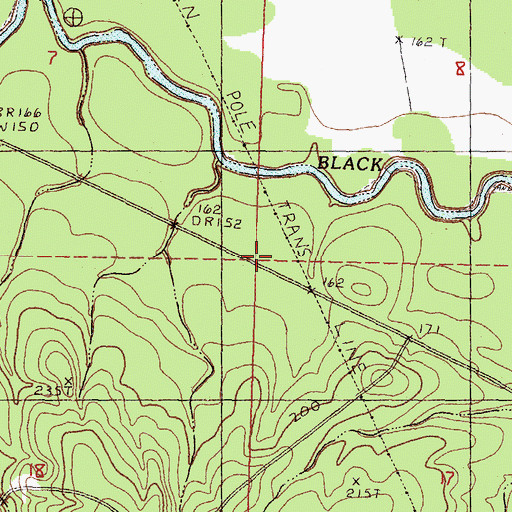 Topographic Map of Griffins Precinct (historical), MS