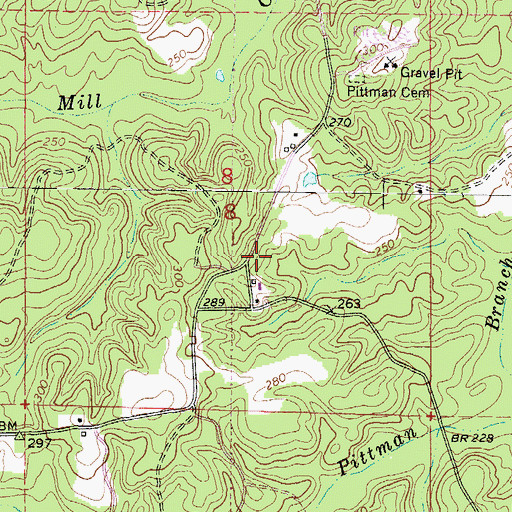 Topographic Map of Bay Head School (historical), MS