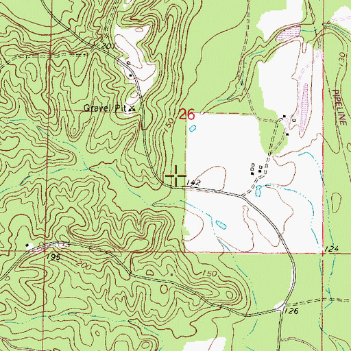 Topographic Map of Douglass School (historical), MS