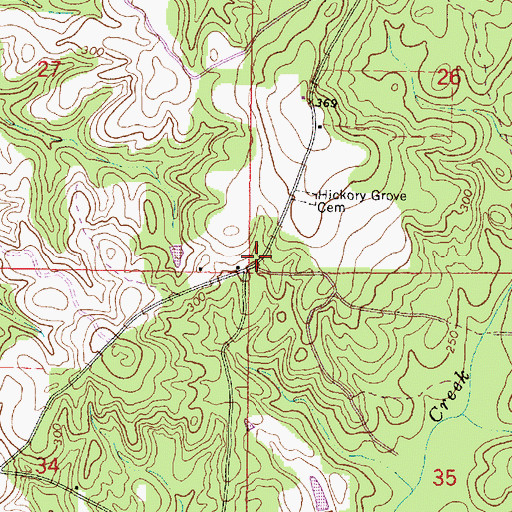 Topographic Map of Henderson, MS
