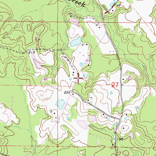 Topographic Map of Jones School (historical), MS