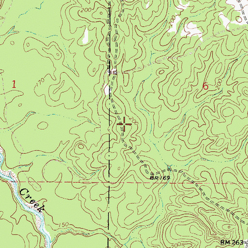 Topographic Map of Patricks School (historical), MS