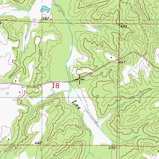 Topographic Map of Anderson Chapel (historical), MS