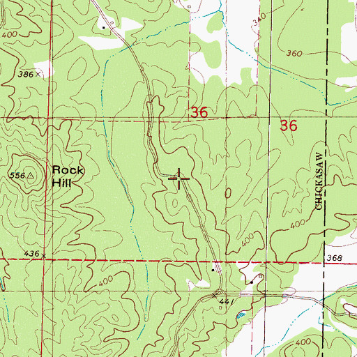 Topographic Map of Walton (historical), MS