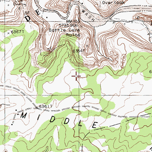 Topographic Map of Antelope Trail, AZ